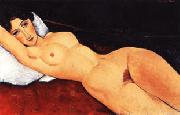 Amedeo Modigliani Reclining Nude on a Red Couch USA oil painting artist